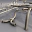 industrial pipes 3d model