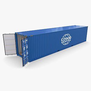 3D 40ft Shipping Container Containerships v1 model