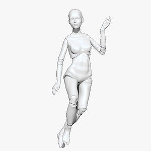 ball jointed doll printing 3d model
