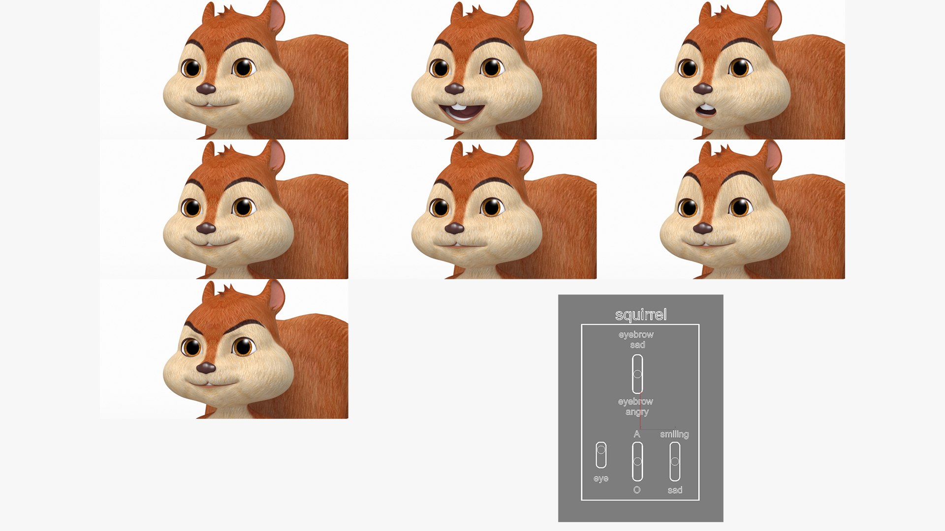 3D Squirrel model https://p.turbosquid.com/ts-thumb/dS/1EyY6l/t1/squirrel_0009/jpg/1648590905/1920x1080/fit_q87/b890024e11da5dcb561576f2afd135ad21d2d59f/squirrel_0009.jpg