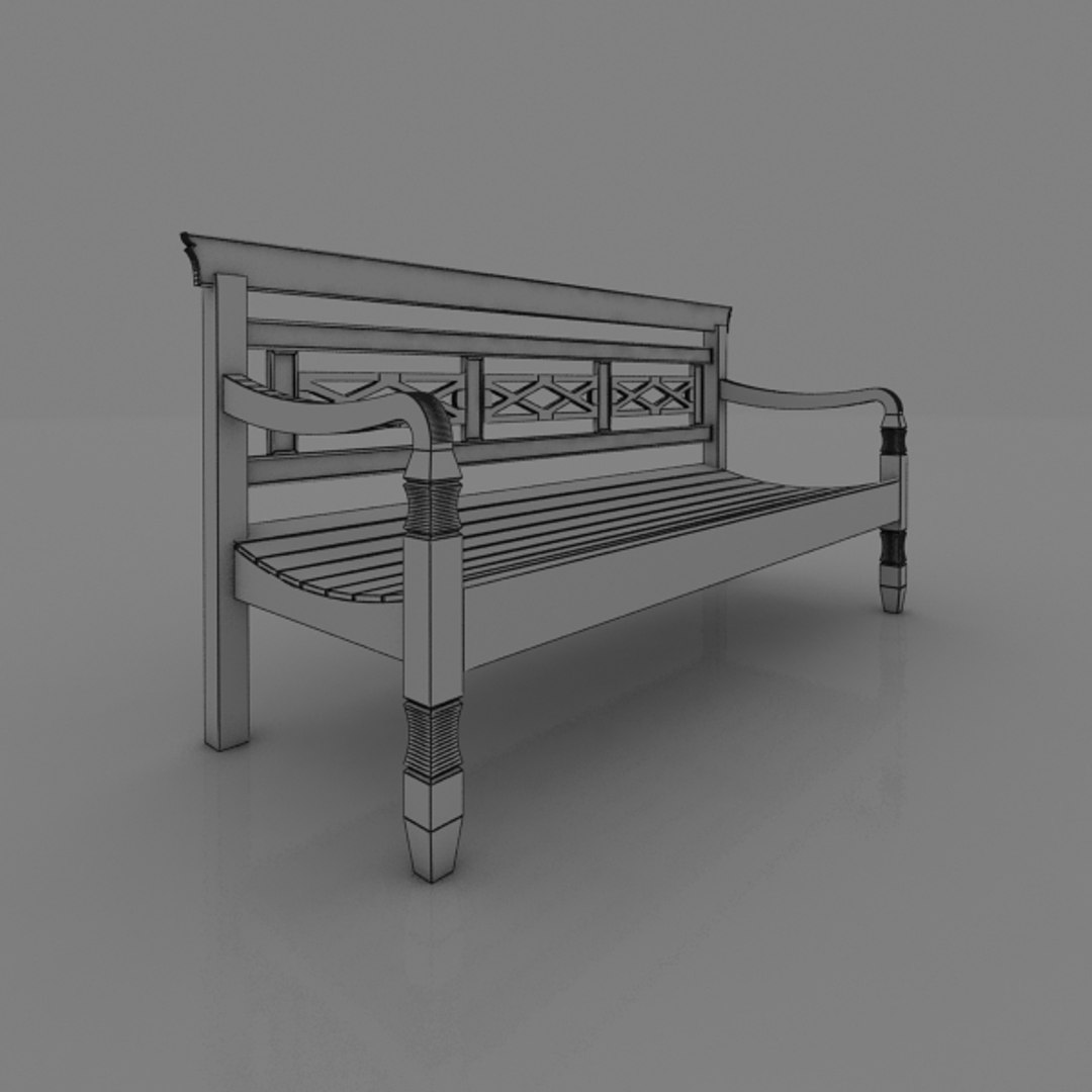 3d Bench Model