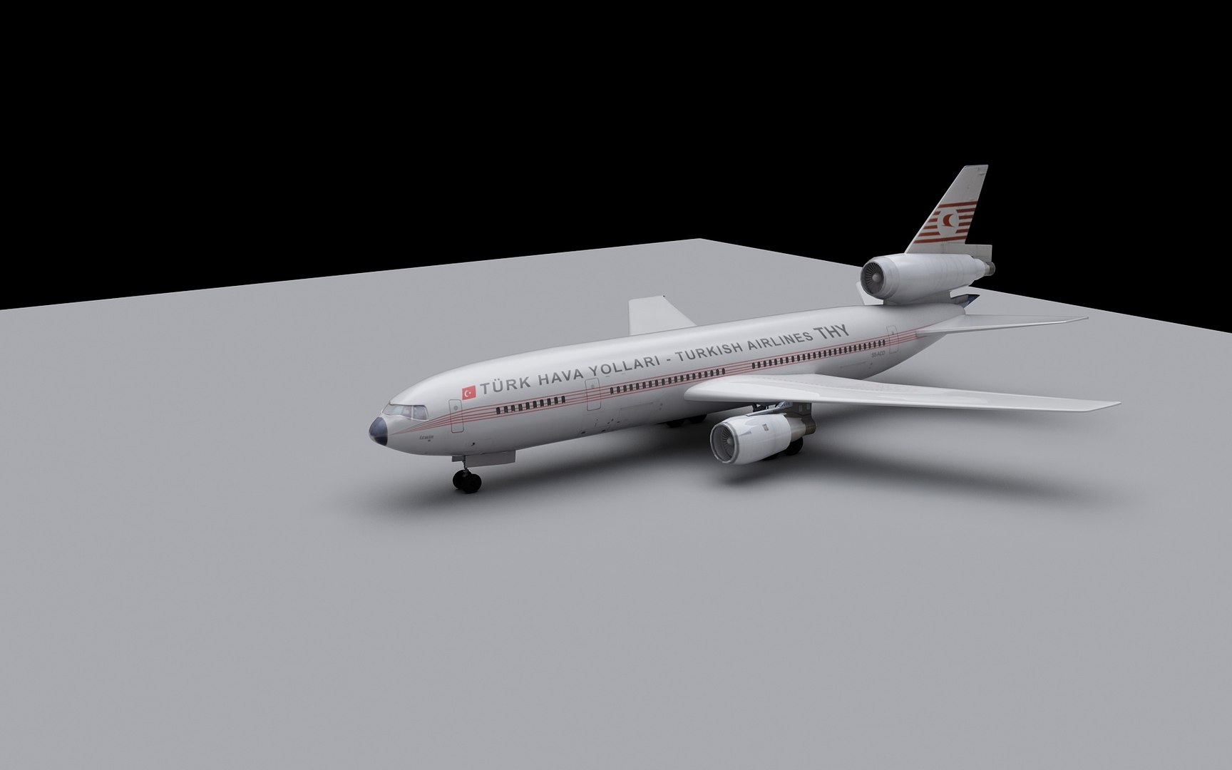 Airbus Dc-10 Turkish Model - TurboSquid 1392701