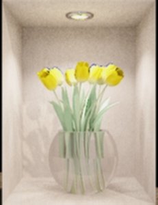 tulips vase 3d model