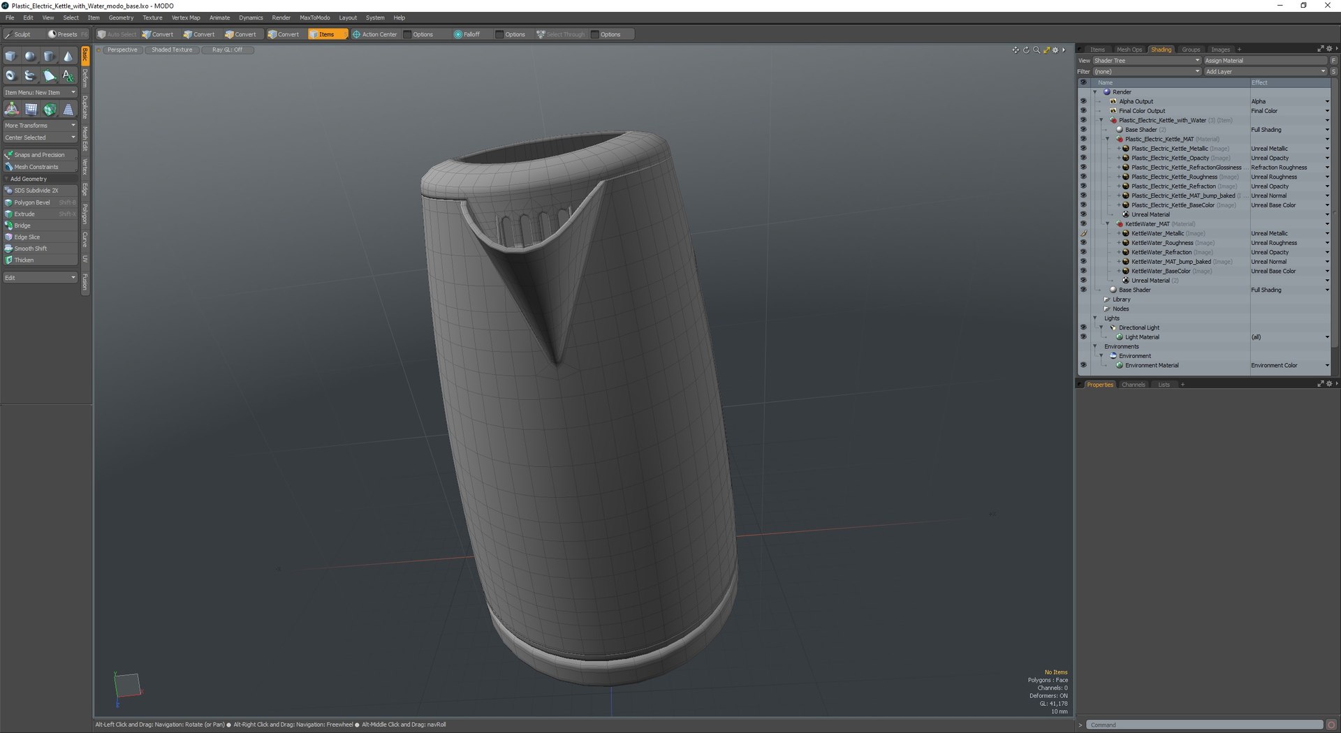 Plastic Electric Kettle With Water 3D Model TurboSquid 2294244