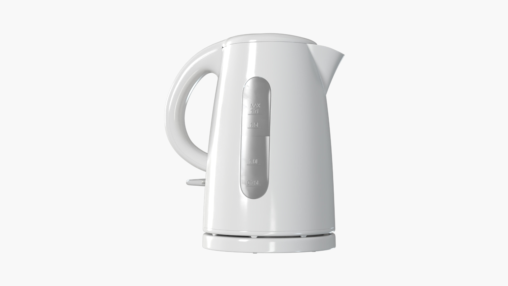 Plastic Electric Kettle With Water 3D Model TurboSquid 2294244