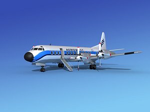 propellers electra lockheed 3d model