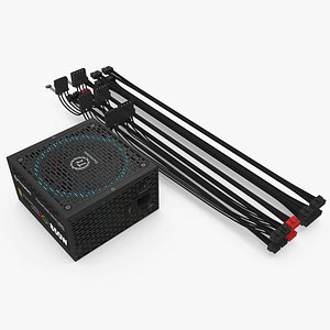 pc power supply thermaltake 3D model