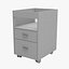3D File cabinet model
