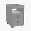 3D File cabinet model