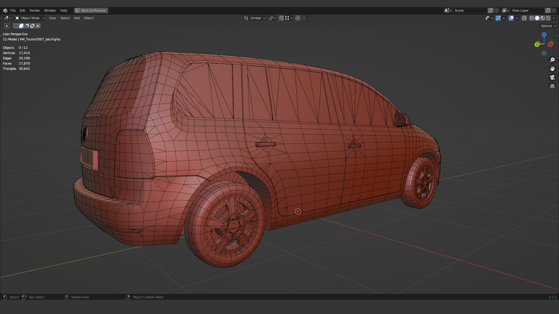 Volkswagen Touran 2007 lowpoly model https://p.turbosquid.com/ts-thumb/dS/HCY2yI/jn/wireframe1/jpg/1670312039/1920x1080/fit_q87/0cee37be00df7dfb1c235d174b57eb483af93029/wireframe1.jpg