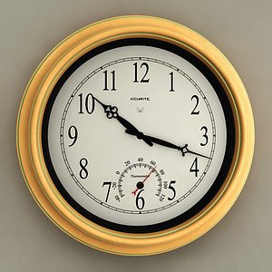 analog wall clock 3d model