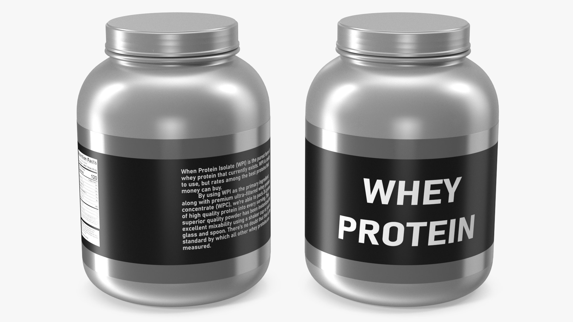 Whey Protein Blend 5lb 3D model preview