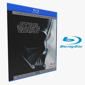 3d double case closed blu-ray model
