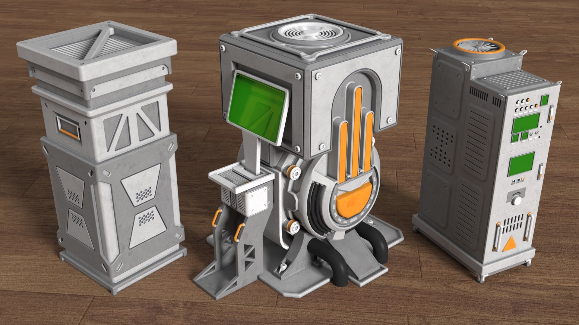 3D Industrial Units Collection 1 - 40 Pieces - TurboSquid 2377894