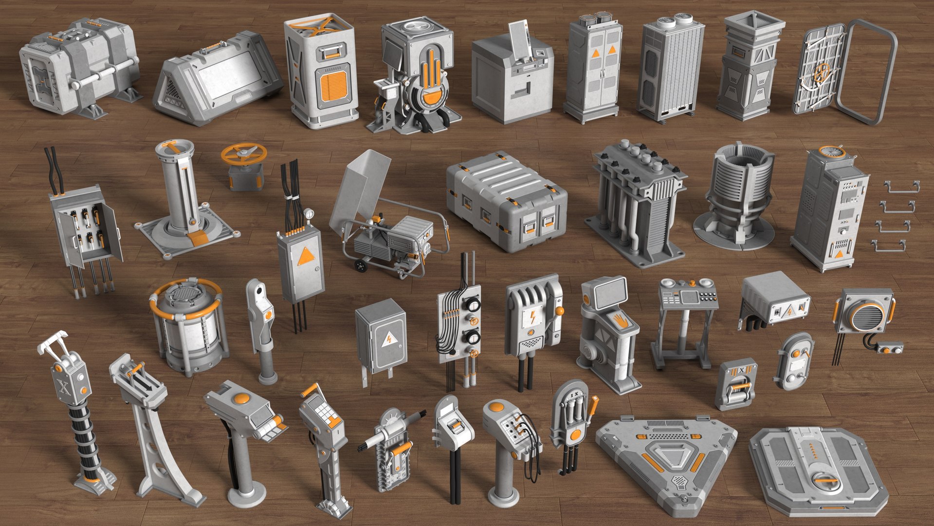 3D Industrial Units Collection 1 - 40 Pieces - TurboSquid 2377894