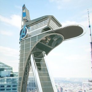 Avengers Tower Low Poly