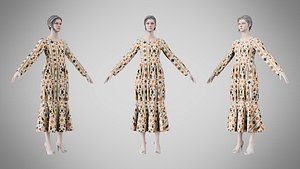3D Dress 25 Abstract Tribal Stripe