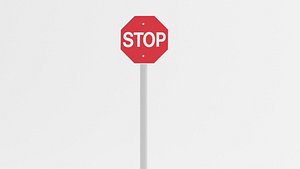 3D Stop sign model