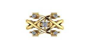 3D model jewellery necklaces rings