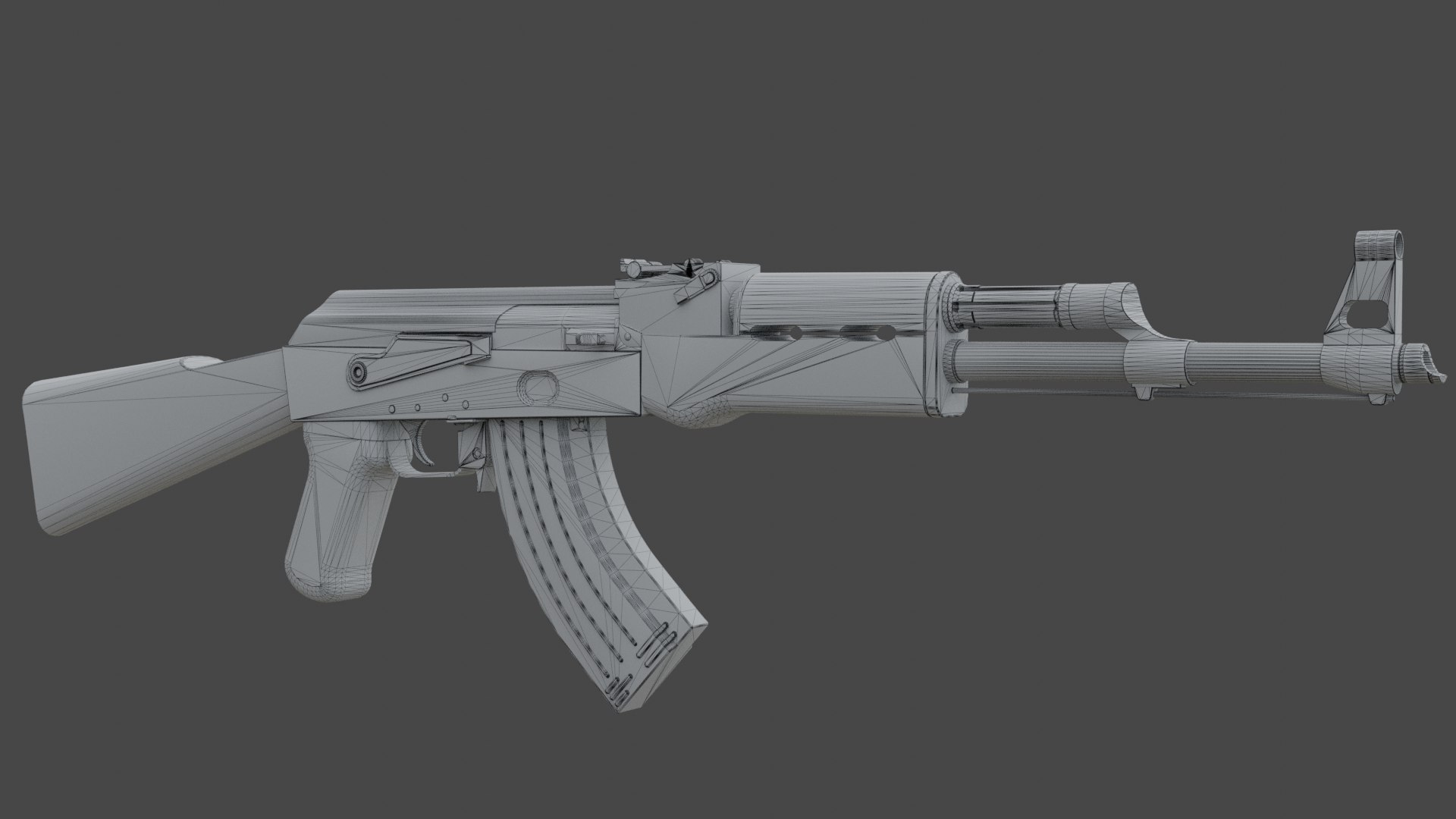 Ak 47pbr Textured 3D Model - TurboSquid 1870026