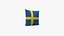 Sweden Flag Pillow