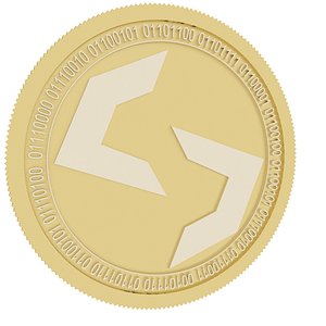 scala gold coin 3D model