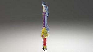 3D Fantasy Cartoon Sword model