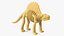 Dimetrodon Dinosaur Skeleton Toy 3D model