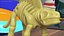 Dimetrodon Dinosaur Skeleton Toy 3D model
