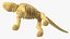 Dimetrodon Dinosaur Skeleton Toy 3D model
