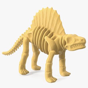 Dimetrodon Dinosaur Skeleton Toy