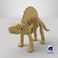Dimetrodon Dinosaur Skeleton Toy 3D model