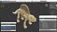 Dimetrodon Dinosaur Skeleton Toy 3D model