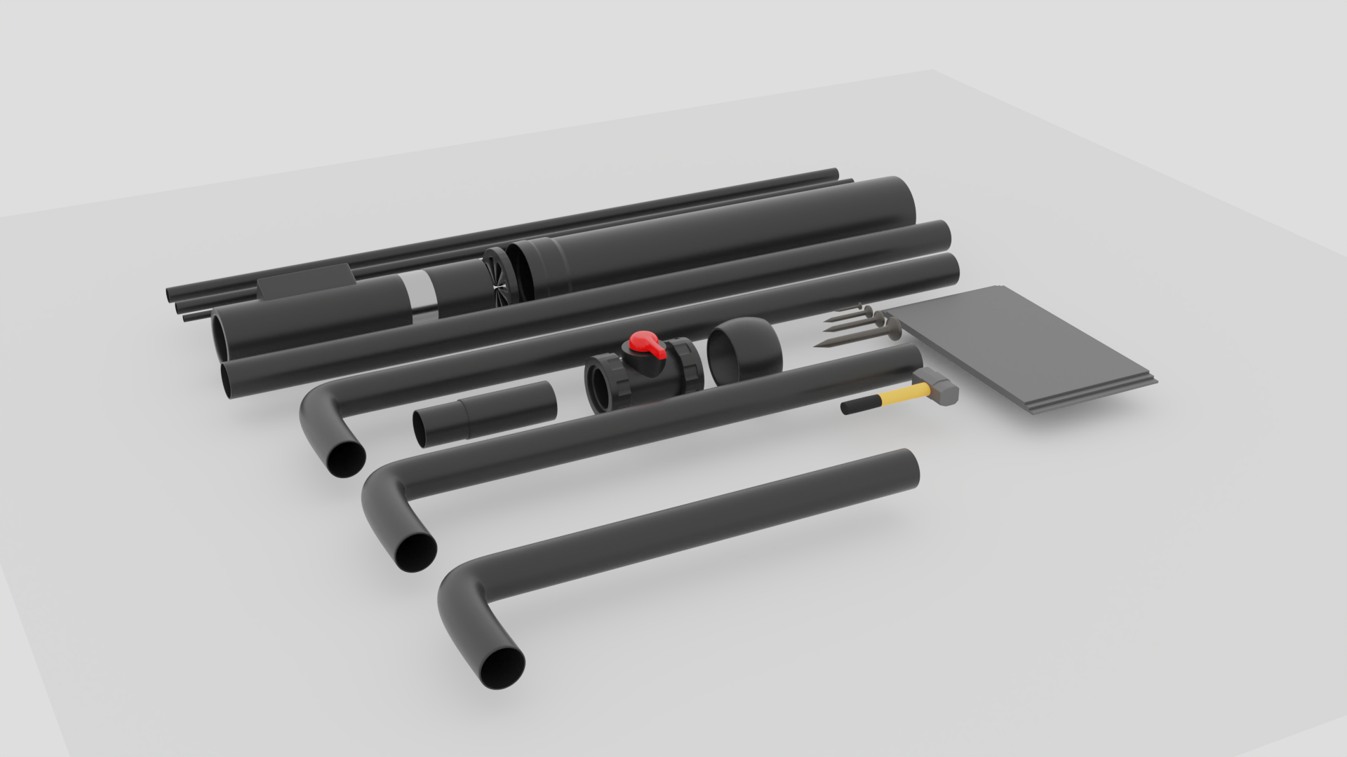 PVC Pipe pack model - TurboSquid 1880667
