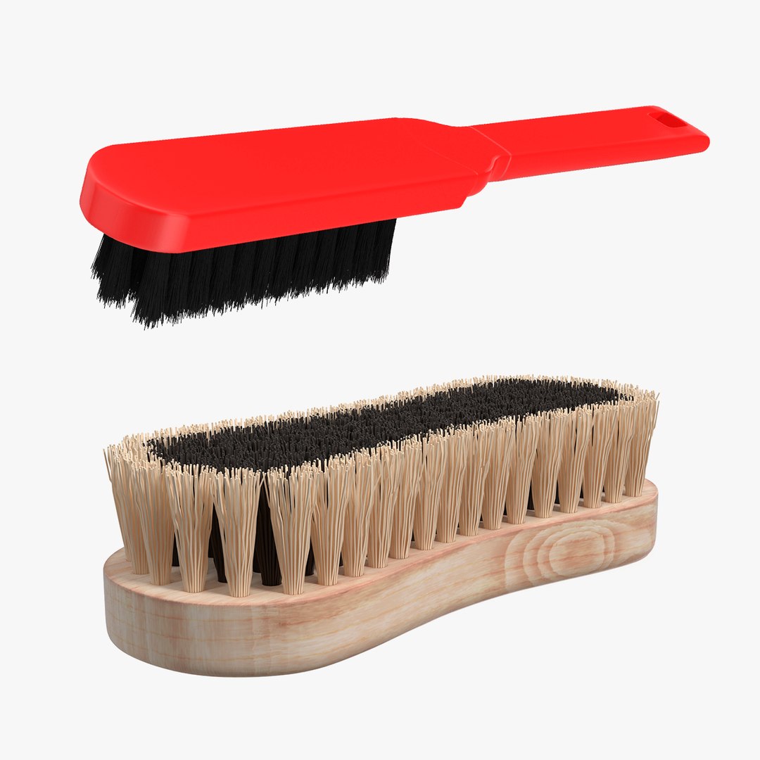 Cleaning Brushes Collection 3D model preview