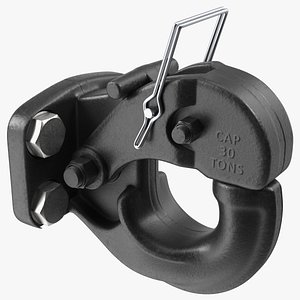 Pintle Hook Hitch 3D model
