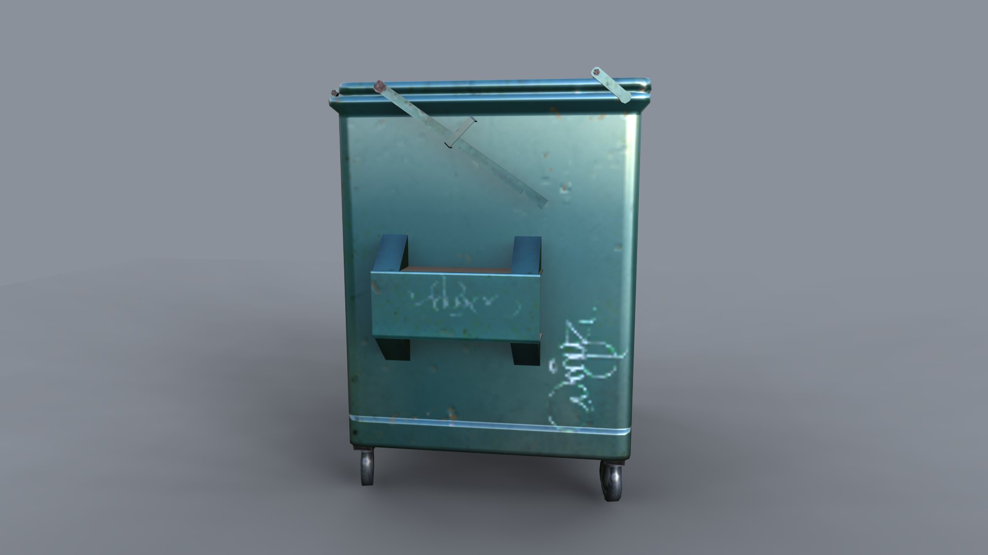 3D Disposal Bin Model - TurboSquid 2409008