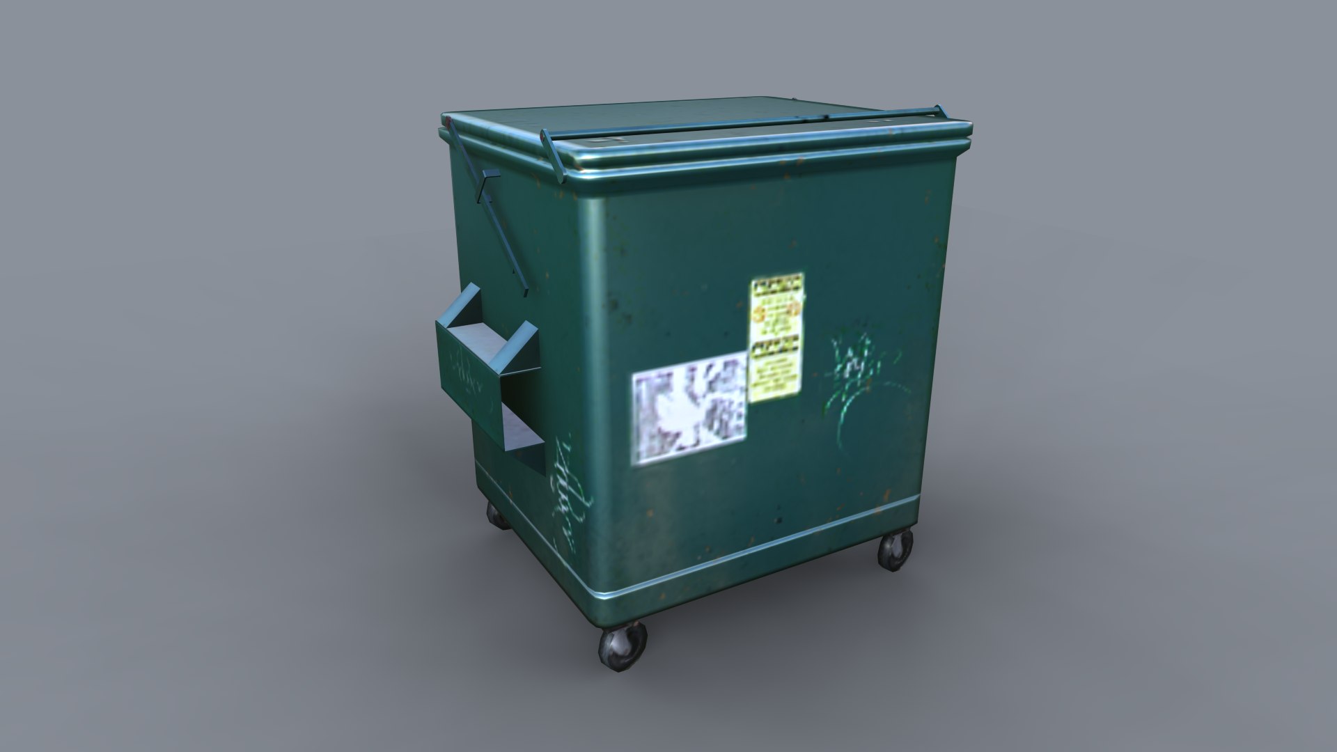 3D Disposal Bin Model - TurboSquid 2409008