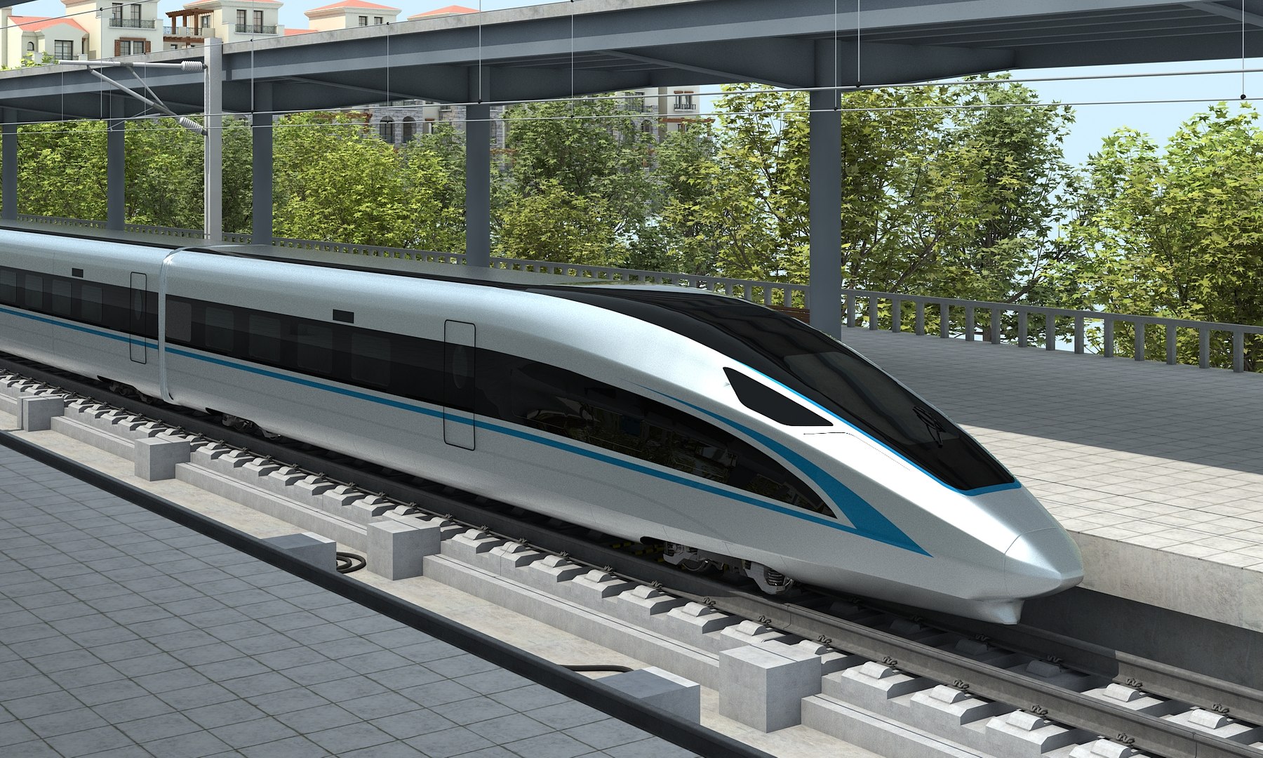 Train Station 3D Model - TurboSquid 2086084