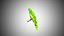 red green parrot 3D model