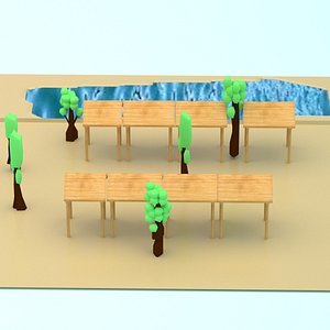 small village 3D model