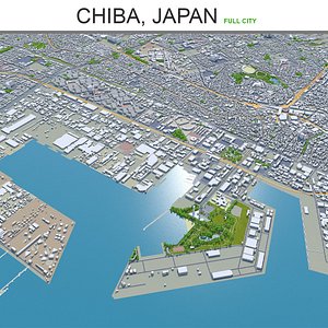 3D model city area building
