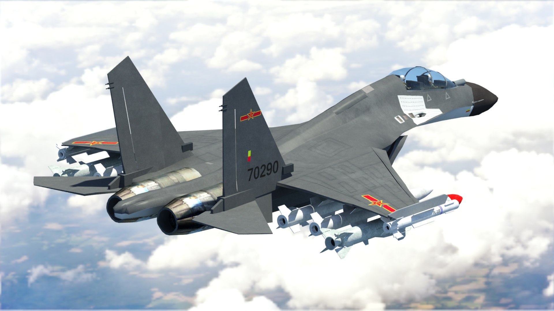 Chinese J16 Fighter Jet 3D - TurboSquid 1972167