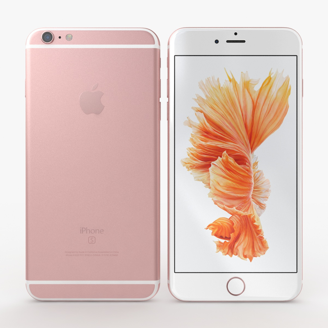 3d model apple iphone 6s rose