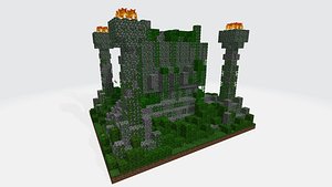 Jungle Temple Minecraft 3D model