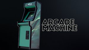 3D model classic arcade machine