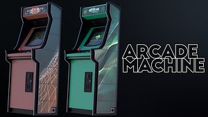 3D model classic arcade machine