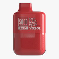 Vozol Alien 5000 Raspberry Watermelon - 3D Model PBR 4K Low-poly 3D model