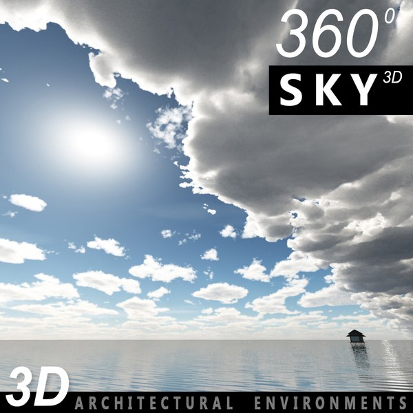 3d sky clouds model