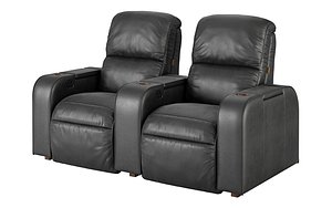 Moovia Dallas leather venice row 2 seat 3D model